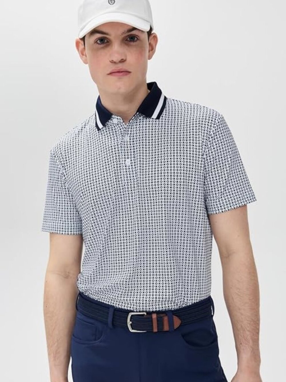 NWT Redvanly Men's Norvins Polo Shirt Midnight Navy Size XXL.